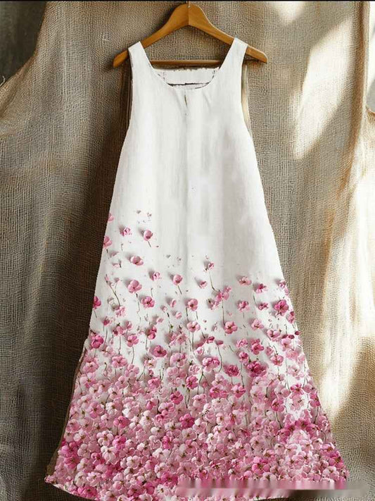 Womens Sleeveless V-Neck 3D Printed Dress - VEX CLUB HOUSE