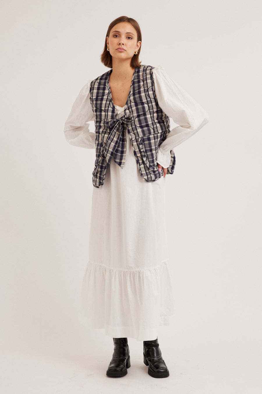 New FallWinter Womens Street-Style Lace-Up Vest Top - VEX CLUB HOUSE