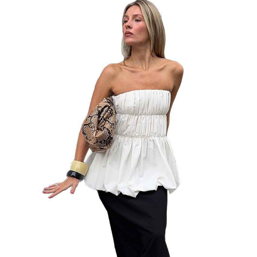 Stylish Minimalist And Form Fitting Tube Top For Women - VEX CLUB HOUSE