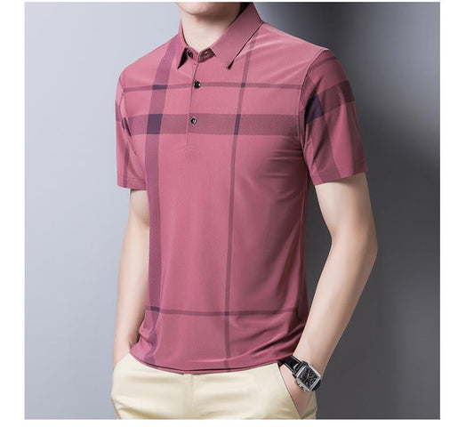 Men's Fashion Ice Silk Short Sleeve T-shirt - VEX CLUB HOUSE