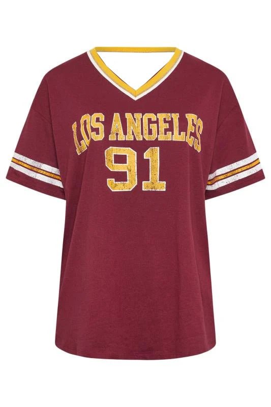 Los Angeles 91 Oversized V-neck T-shirt