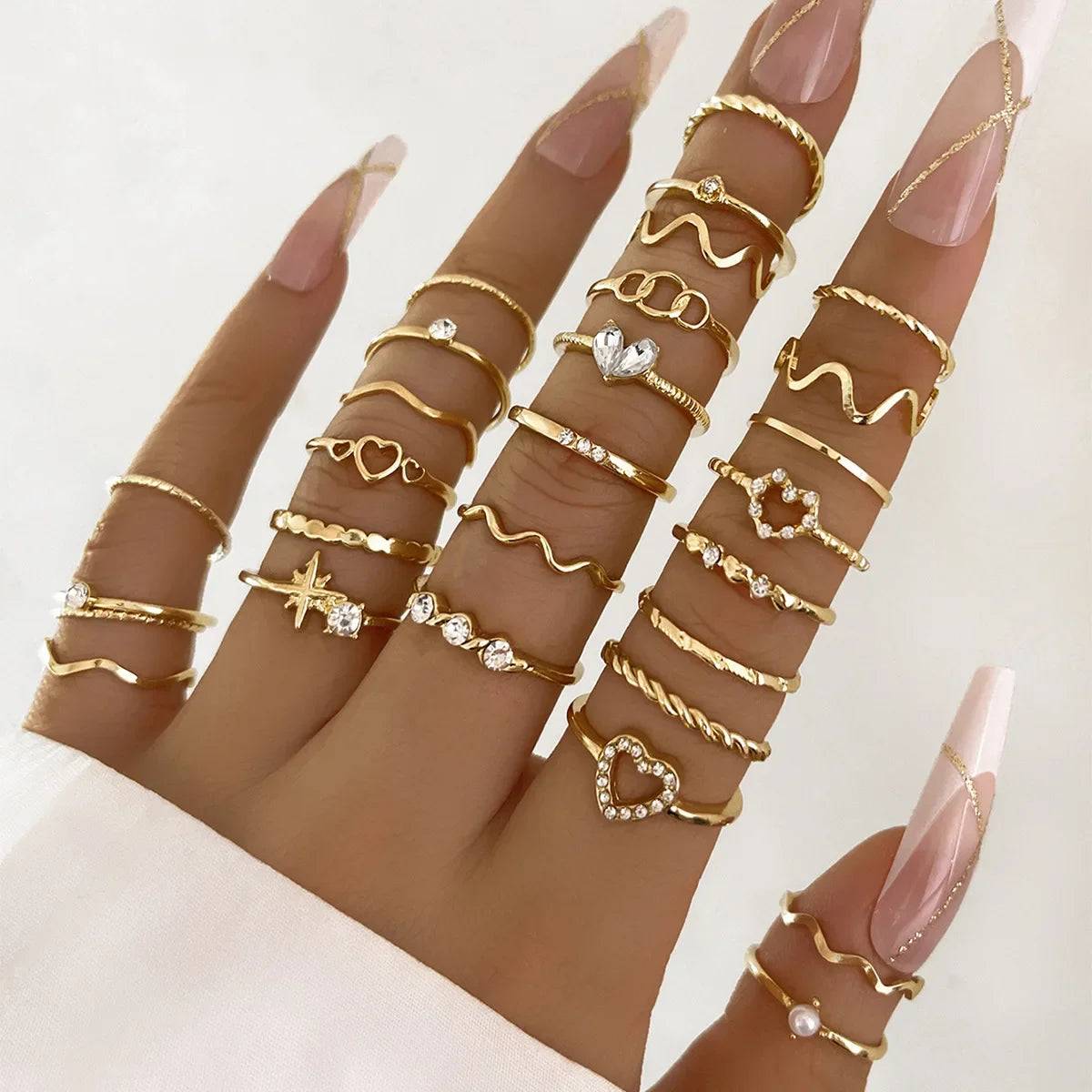 Fashion Simple Joint Rings Set