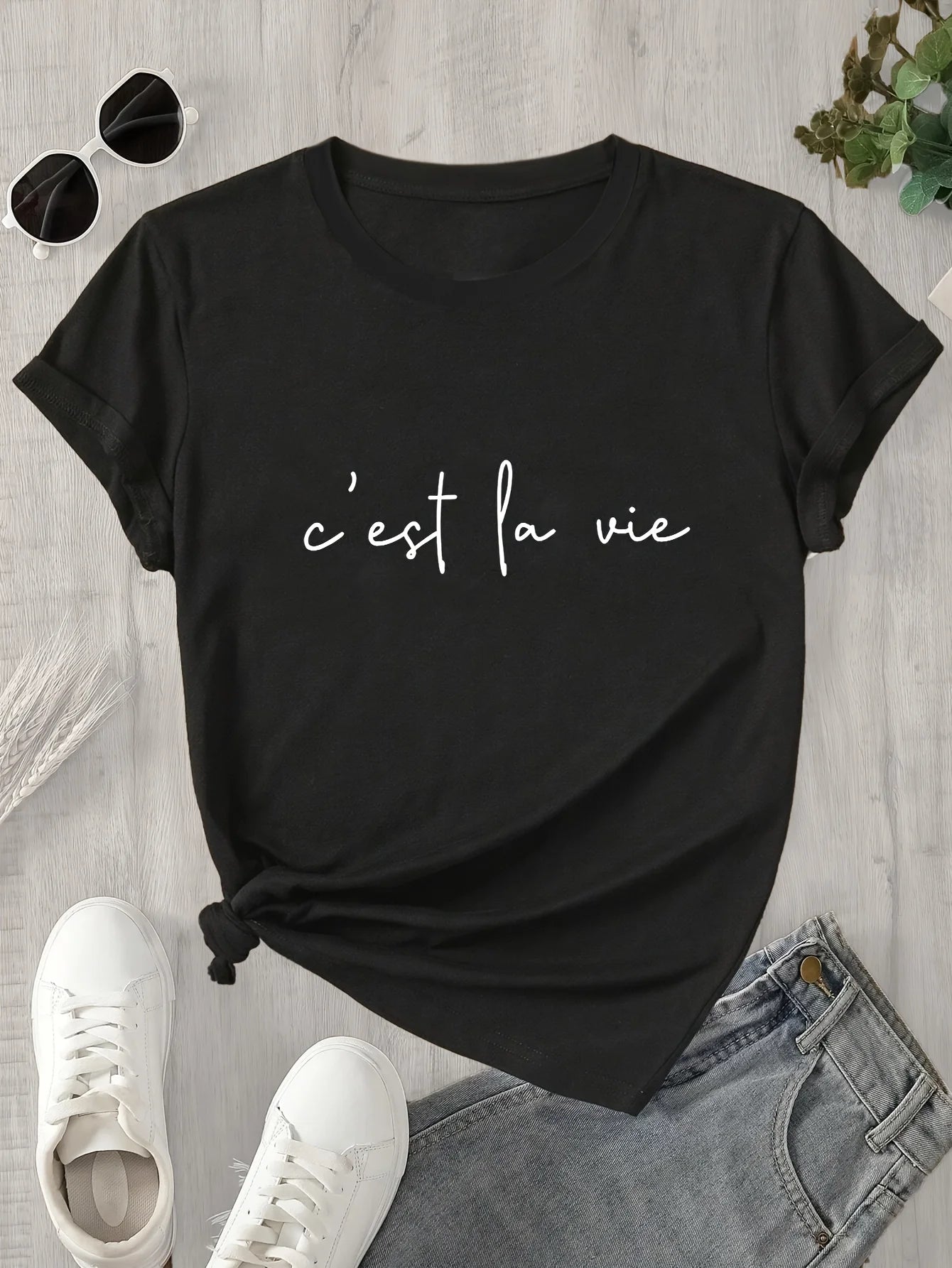 Women's Casual T-Shirt - "C'est La Vie" V E X C L U B H O U S E