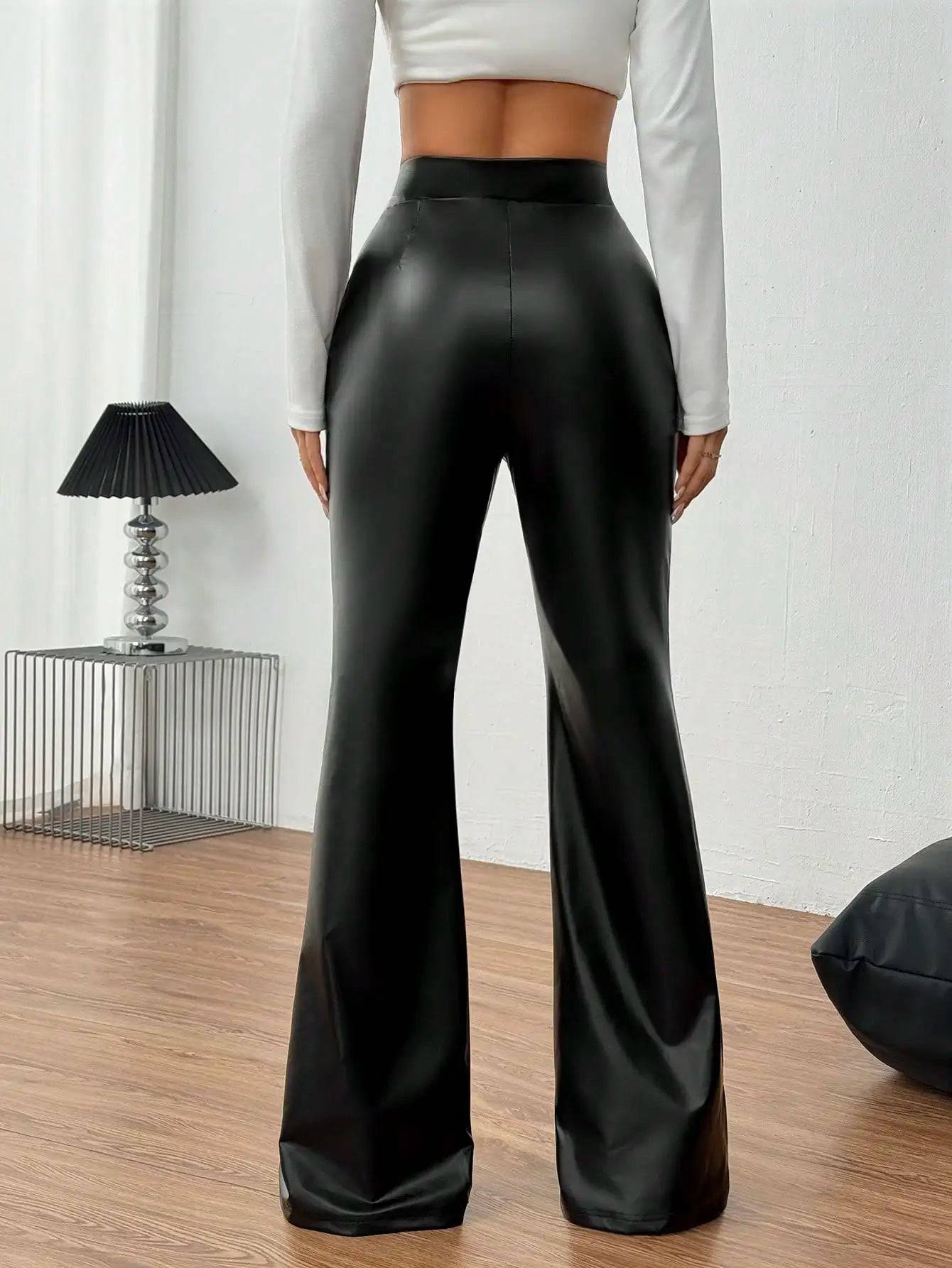Sexy V-waist invisible zipper  pants