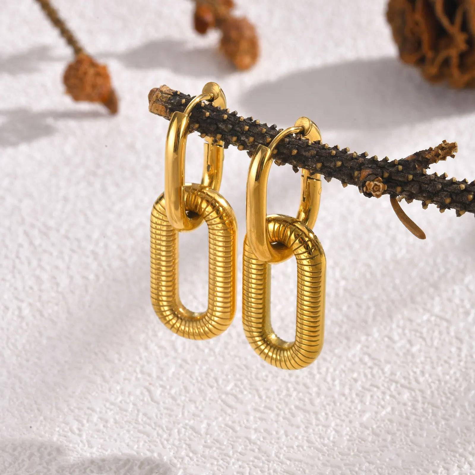 Vnox Oval  Earrings For Women