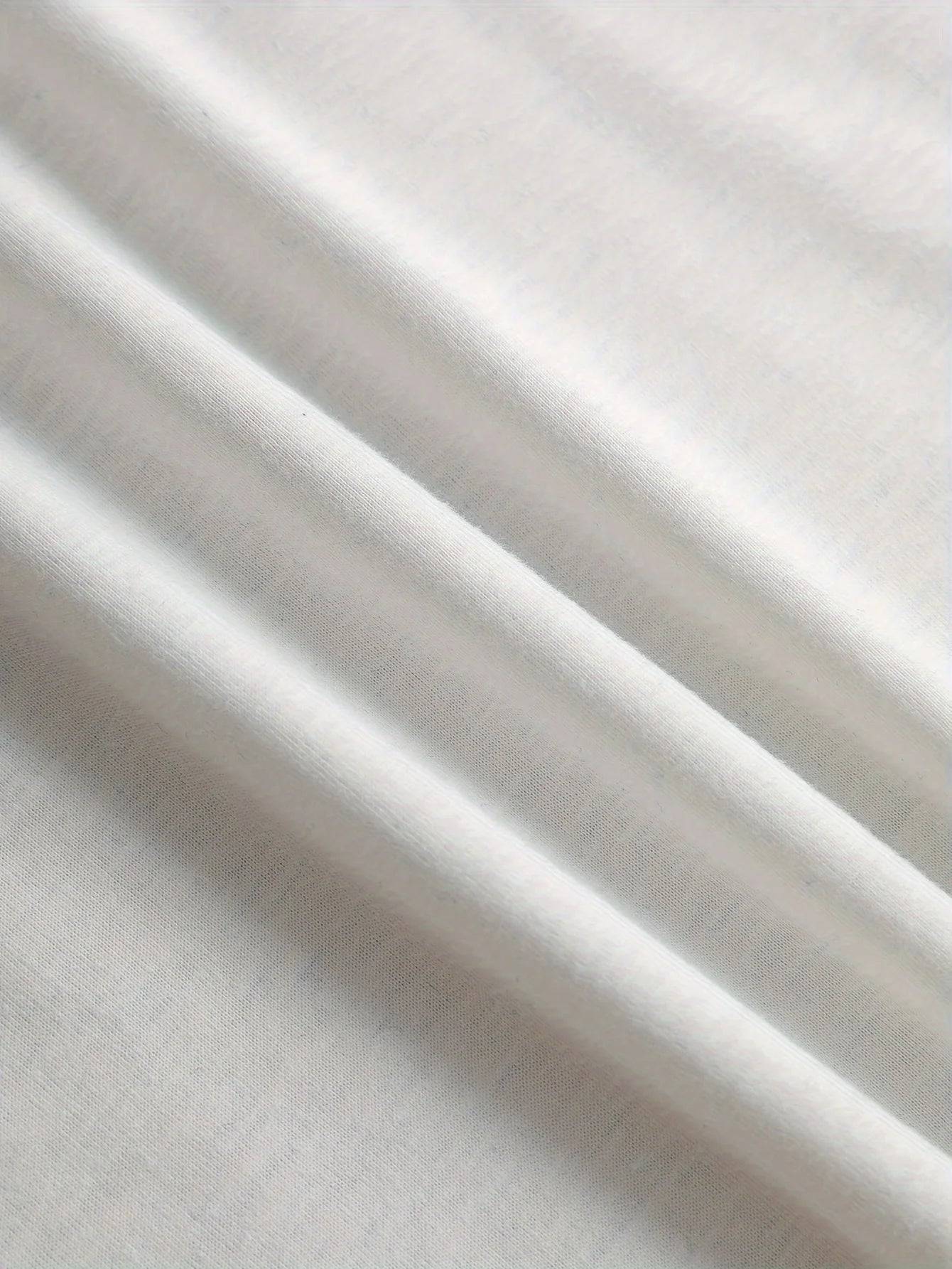 Cool Cat & Letter Print Crop T-Shirt