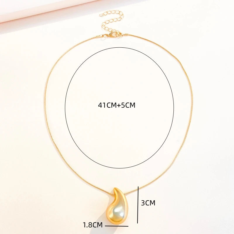 Vintage Dome Drop Necklace