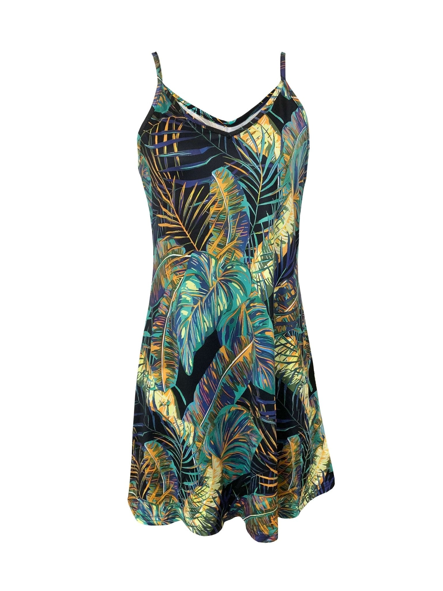 Tropical Printed Women's Dress