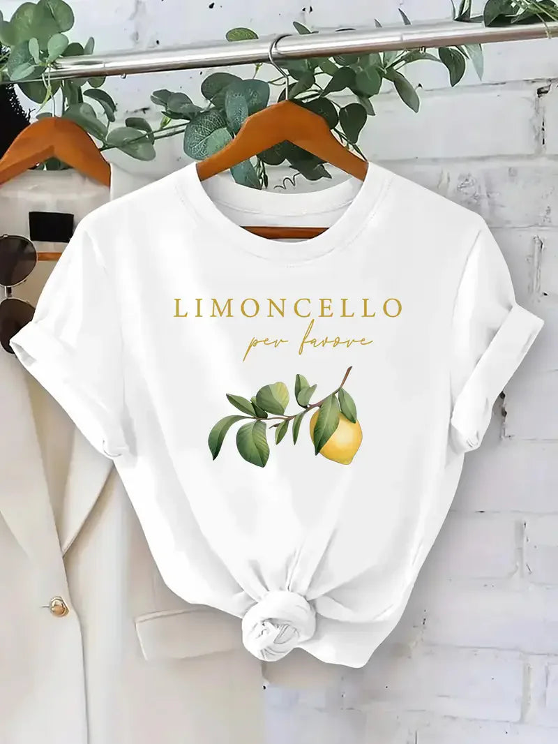 Women's T-Shirt Clothing Design Lemon V E X C L U B H O U S E
