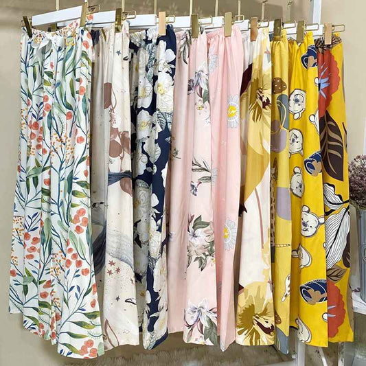 40 Cotton Silk Pajama Pants Summer Women - VEX CLUB HOUSE