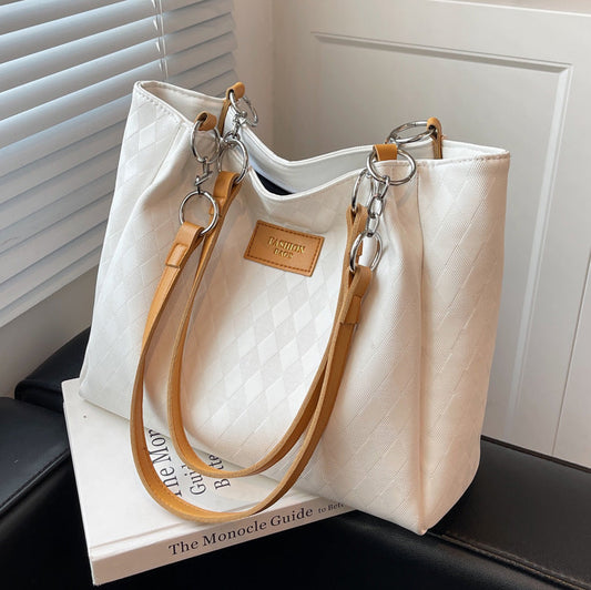 Rhombus Pattern Totes Chain Shoulder Bag Women Shopping Bags - VEX CLUB HOUSE