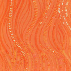 Fashionable And Sexy Sequin-strapped Orange Bodycon Mini Skirt For Women - VEX CLUB HOUSE