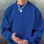 Mens Long-sleeve Wool Pullover Casual Sweatshirt - VEX CLUB HOUSE