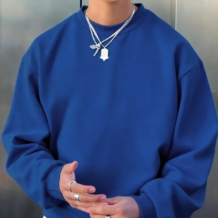 Mens Long-sleeve Wool Pullover Casual Sweatshirt - VEX CLUB HOUSE