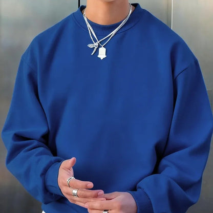 Mens Long-sleeve Wool Pullover Casual Sweatshirt - VEX CLUB HOUSE