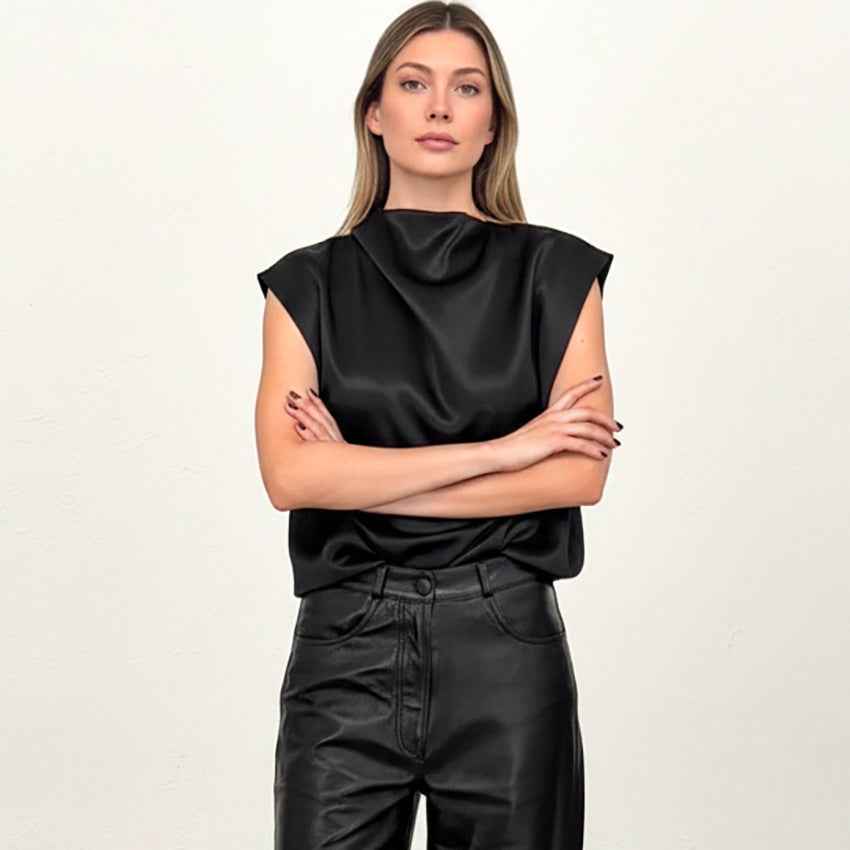 Stylish Minimalist Loose Fitting Casual Womens Sleeveless Top - VEX CLUB HOUSE