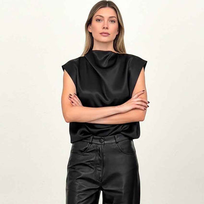 Stylish Minimalist Loose Fitting Casual Womens Sleeveless Top - VEX CLUB HOUSE