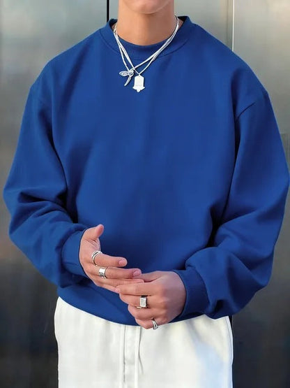 Mens Long-sleeve Wool Pullover Casual Sweatshirt - VEX CLUB HOUSE