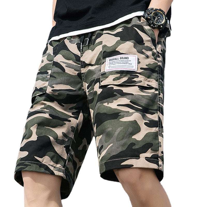 Washed Overalls Camouflage Shorts Men - VEX CLUB HOUSE