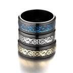 Dragon Pattern Rings Men Stainless Steel Ring Jewelry - VEX CLUB HOUSE