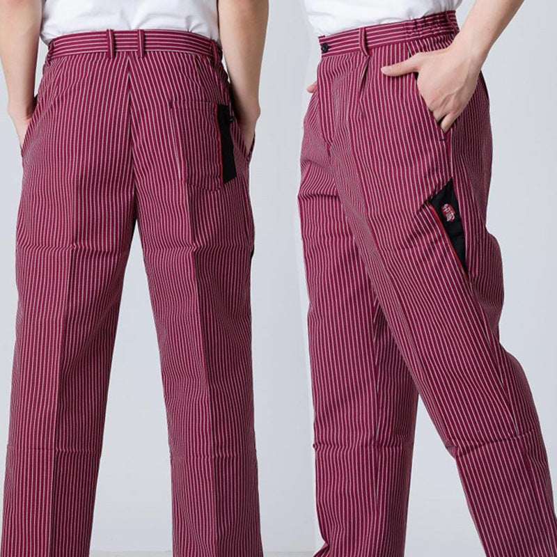 Kitchen Striped Chef's Pants And Dining Room Elastic Pants - VEX CLUB HOUSE