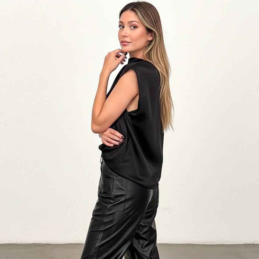 Stylish Minimalist Loose Fitting Casual Womens Sleeveless Top - VEX CLUB HOUSE