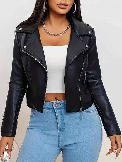Rare High-end Black Leather Jacket - VEX CLUB HOUSE