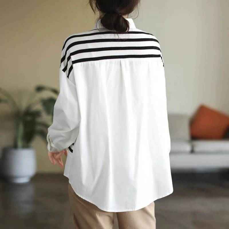 Artistic Patchwork Lightweight Cotton Casual Shirt - VEX CLUB HOUSE