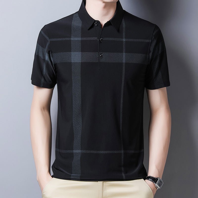 Men's Fashion Ice Silk Short Sleeve T-shirt - VEX CLUB HOUSE