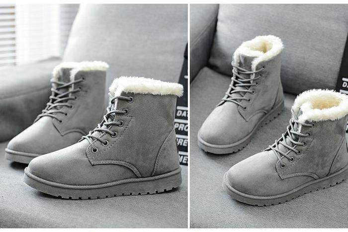 Snow boots with short tube plus velvet booties - VEX CLUB HOUSE
