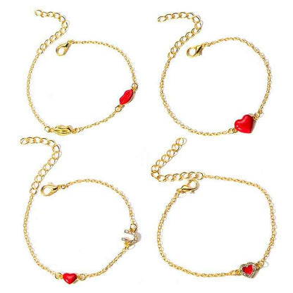 Gilded love lips bracelet women - VEX CLUB HOUSE