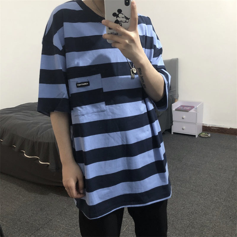 Striped short sleeve t-shirt - VEX CLUB HOUSE