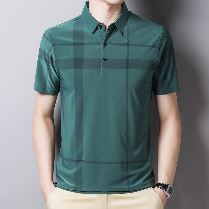 Men's Fashion Ice Silk Short Sleeve T-shirt - VEX CLUB HOUSE