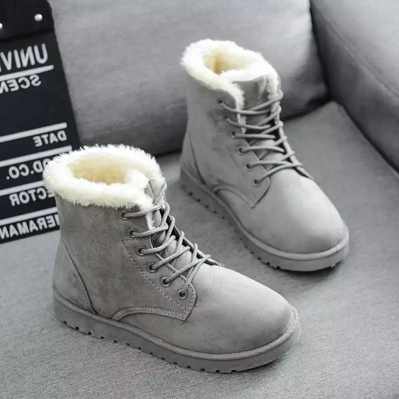 Snow boots with short tube plus velvet booties - VEX CLUB HOUSE