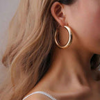 Geometric round big earrings women - VEX CLUB HOUSE