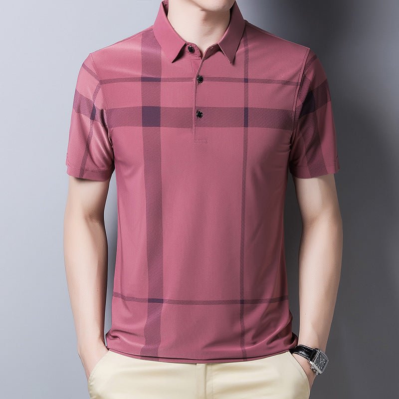Men's Fashion Ice Silk Short Sleeve T-shirt - VEX CLUB HOUSE