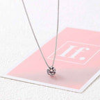 Single diamond necklace women - VEX CLUB HOUSE