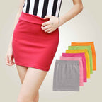 Fashion Women Ladies Sexy Summer Packs Hip Pencil Skirt High Waist Pleated Elastic Slim Mini Skirts for Office Party - VEX CLUB HOUSE