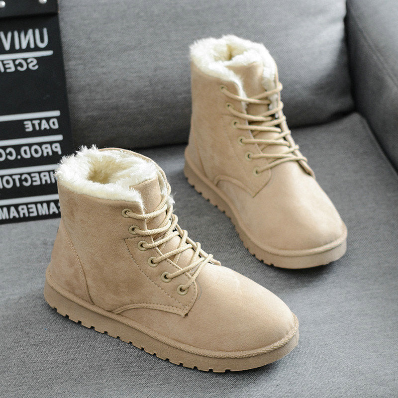 Snow boots with short tube plus velvet booties - VEX CLUB HOUSE