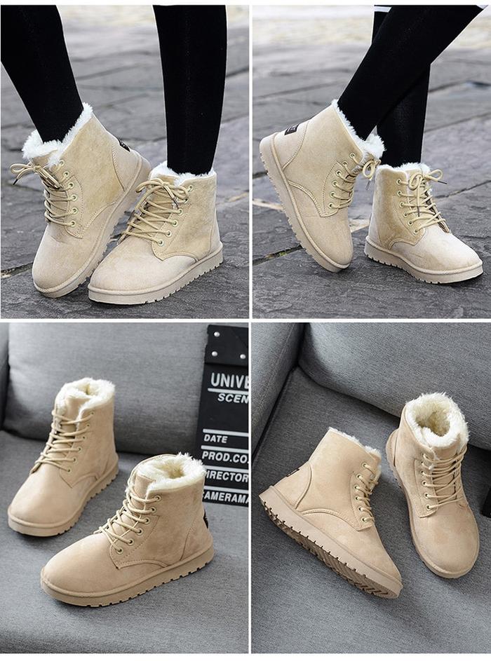Snow boots with short tube plus velvet booties - VEX CLUB HOUSE