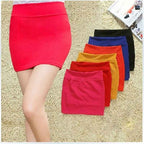 Fashion Women Ladies Sexy Summer Packs Hip Pencil Skirt High Waist Pleated Elastic Slim Mini Skirts for Office Party - VEX CLUB HOUSE