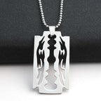 men chain stainless steel Blade necklaces men pendants woman accessories fashion necklace jewelry gold chain on the neck - VEX CLUB HOUSE
