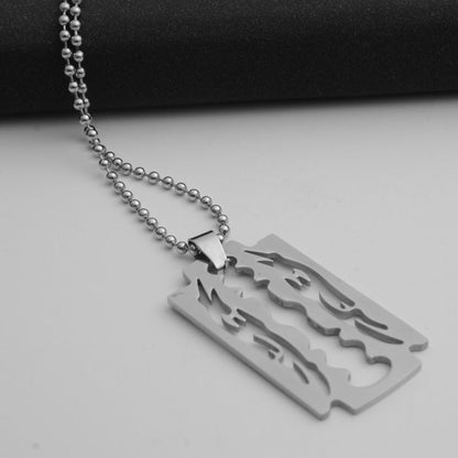 men chain stainless steel Blade necklaces men pendants woman accessories fashion necklace jewelry gold chain on the neck - VEX CLUB HOUSE