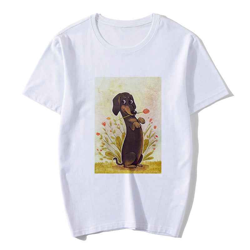 Cute Cartoon Animal Print Short Sleeve T-Shirt For Lovers - VEX CLUB HOUSE