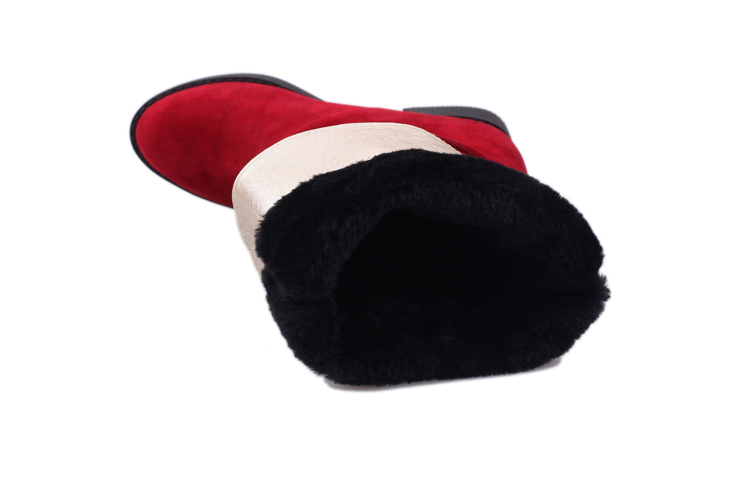 Pure Color Inner Heightening And Fleece Boots - VEX CLUB HOUSE