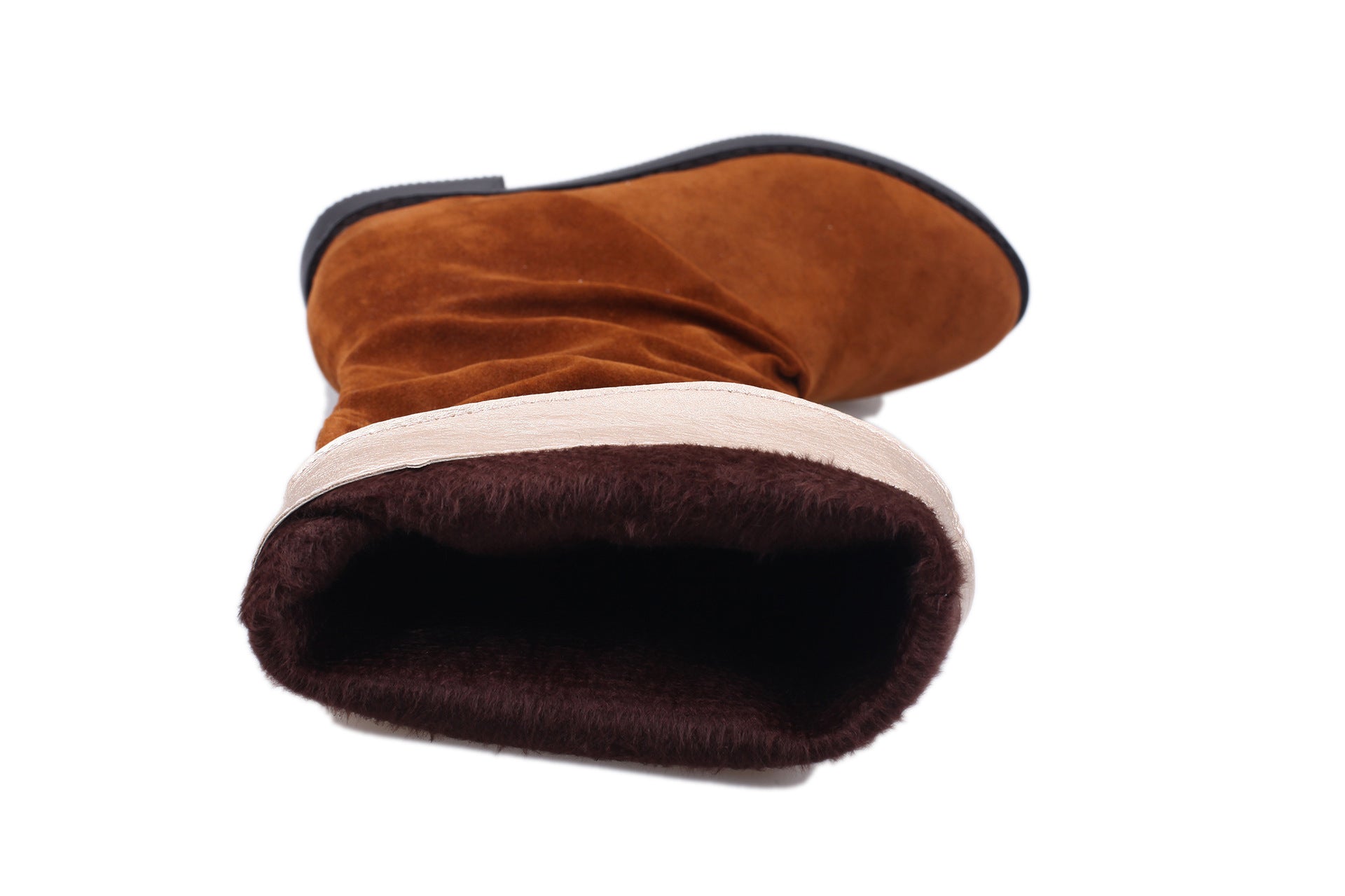 Pure Color Inner Heightening And Fleece Boots - VEX CLUB HOUSE