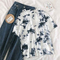 Tie-Dye Printed Short-Sleeved T-Shirt Female Harajuku Style Personality - VEX CLUB HOUSE