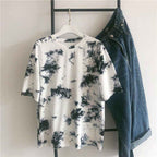 Tie-Dye Printed Short-Sleeved T-Shirt Female Harajuku Style Personality - VEX CLUB HOUSE