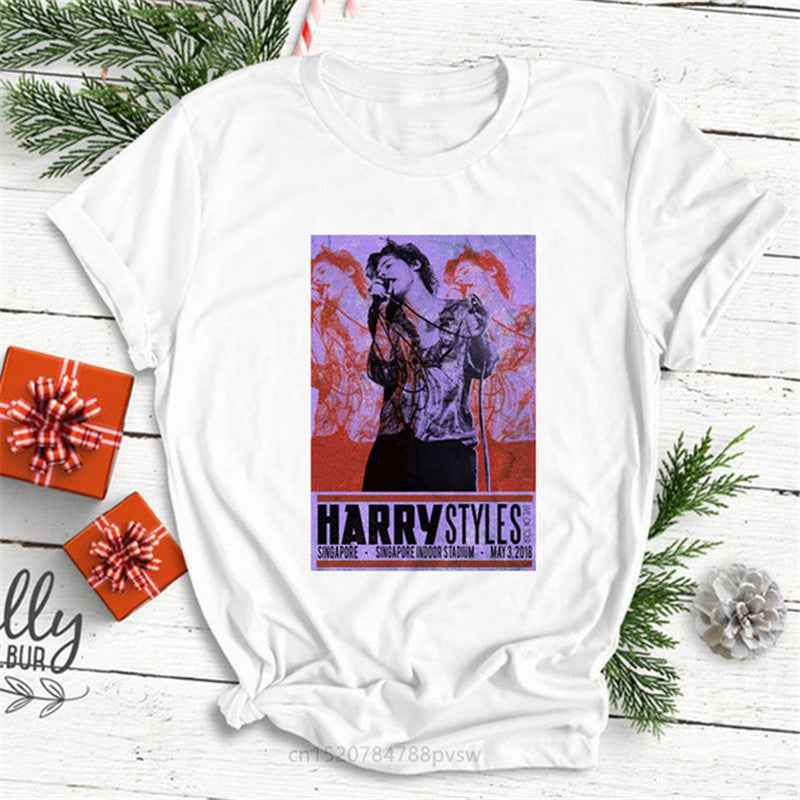 Hip Hop Harry Style Personality Letter Print Women T-shirt Short Sleeve - VEX CLUB HOUSE