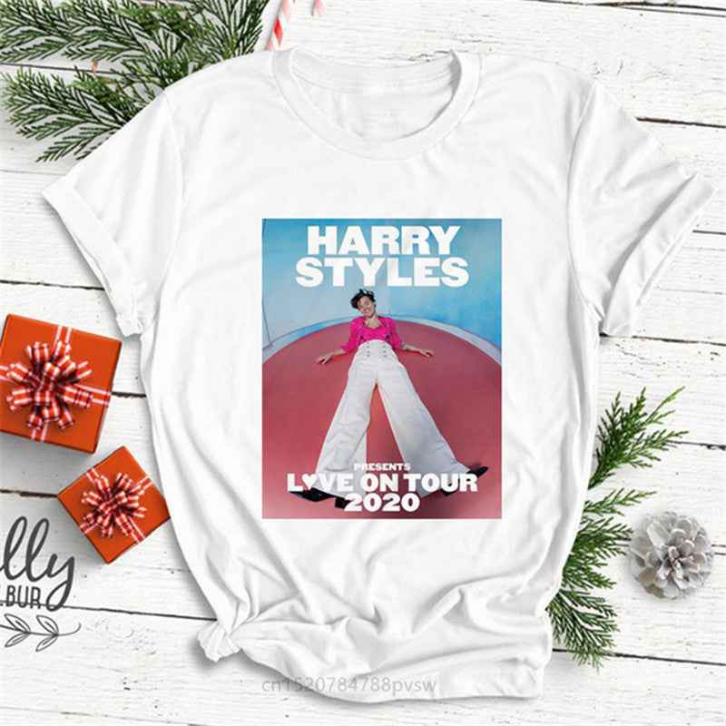 Hip Hop Harry Style Personality Letter Print Women T-shirt Short Sleeve - VEX CLUB HOUSE